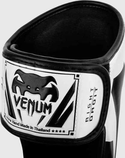 Venum Elite Standup Shinguards - Baltas/Juodas