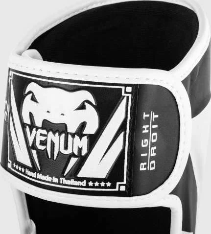Blauzdų apsaugos Venum Elite Standup, juoda/balta