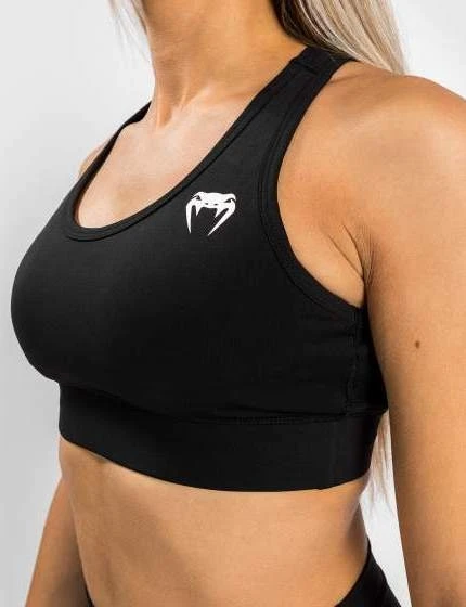 Venum Essential Medium Impact sportinės liemenėlės, juodos
