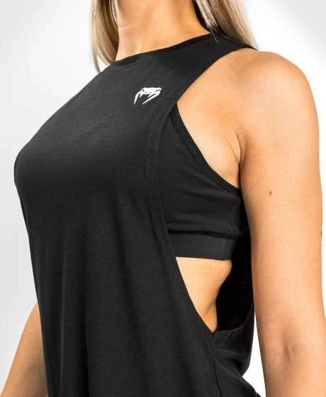 Venum Essential moteriški berankoviai marškinėliai, juodi