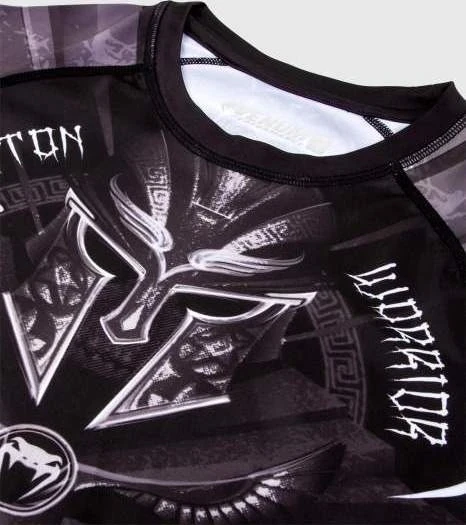 Venum Gladiator 3.0 marškinėliai (rashguard), trumpomis rankovėmis, juodi/balti