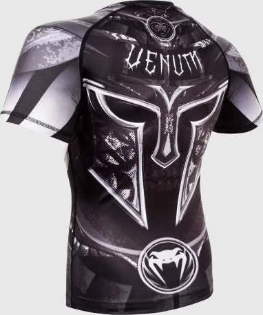 Venum Gladiator 3.0 marškinėliai (rashguard), trumpomis rankovėmis, juodi/balti