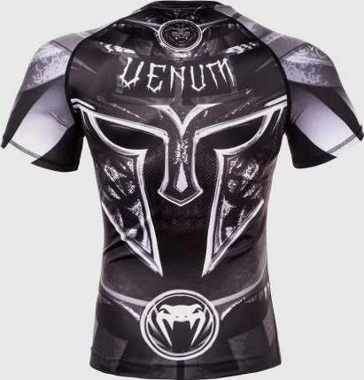 Venum Gladiator 3.0 marškinėliai (rashguard), trumpomis rankovėmis, juodi/balti