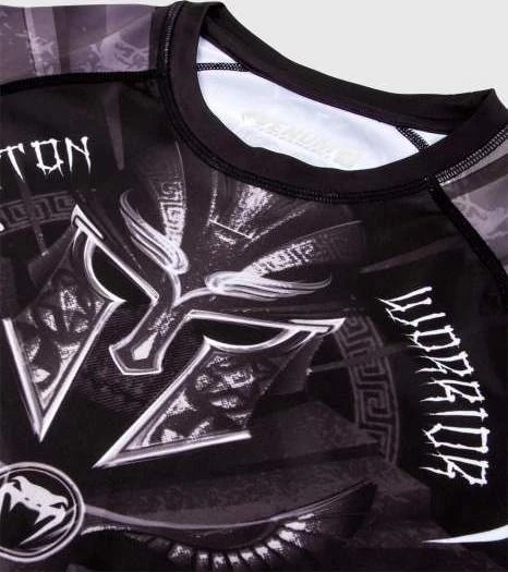 Venum Gladiator 3.0 marškinėliai (rashguard), trumpomis rankovėmis, juodi/balti