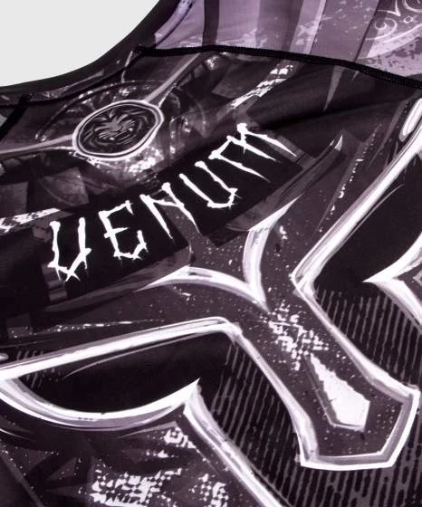 Marškinėliai Venum Gladiator 3.0 Rashguard ilgomis rankovėmis, juodi/balti