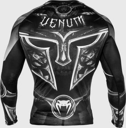 Marškinėliai Venum Gladiator 3.0 Rashguard ilgomis rankovėmis, juodi/balti