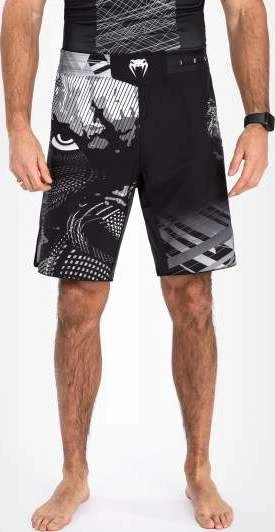 MMA šortai Venum Gorilla Jungle, juodi/balti