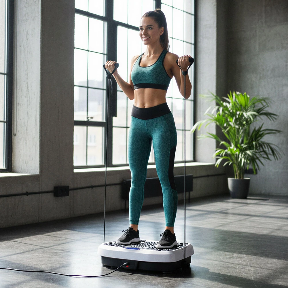 Vibracinė platforma su pasipriešinimo gumomis One Fitness SVP08
