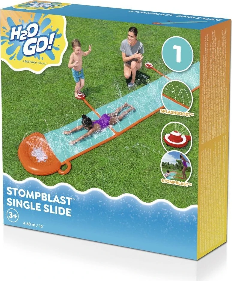 Vandens čiuožykla Bestway H2OGO StompBlast 488 cm