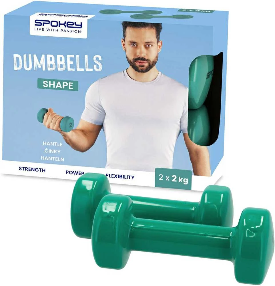 Vinilinių hantelių rinkinys Spokey SHAPE 2x 2kg