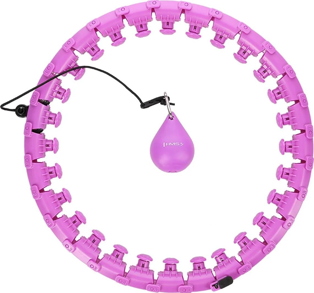 HHW12 PLUS SIZE VIOLET HULA HOOP WITH WEIGHT HMS