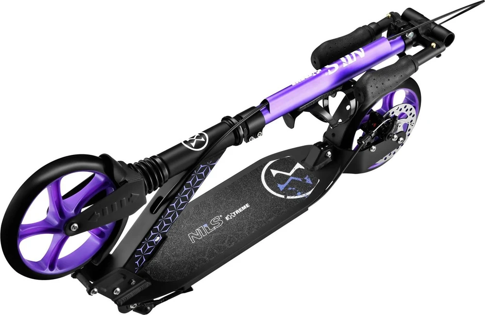 Violetinis paspirtukas Nils Extreme HM124T su diskiniu stabdžiu