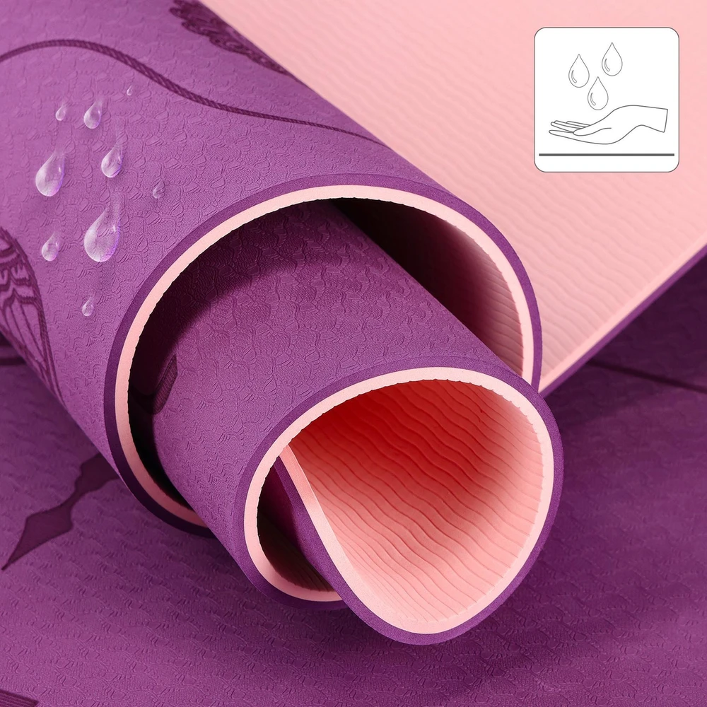 Violetinis TPE jogos kilimėlis YM10 HMS
