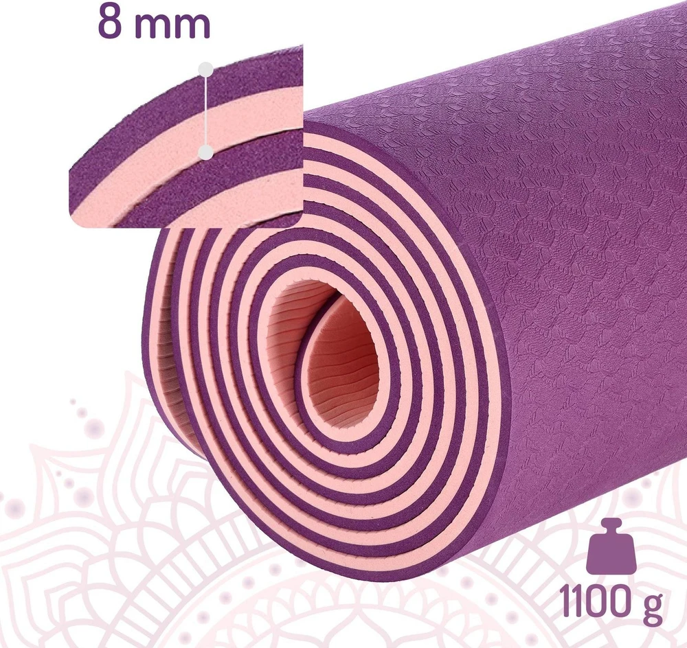 Violetinis TPE jogos kilimėlis YM10 HMS