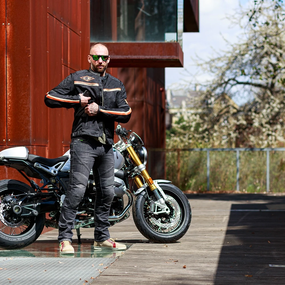 Vyriška motociklininko striukė W-TEC 2Stripe