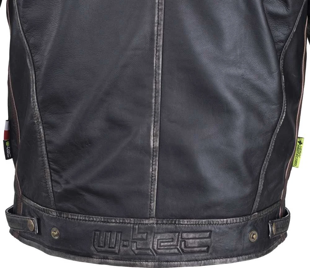 Vyriška odinė motociklininko striukė W-TEC Sheawen Vintage