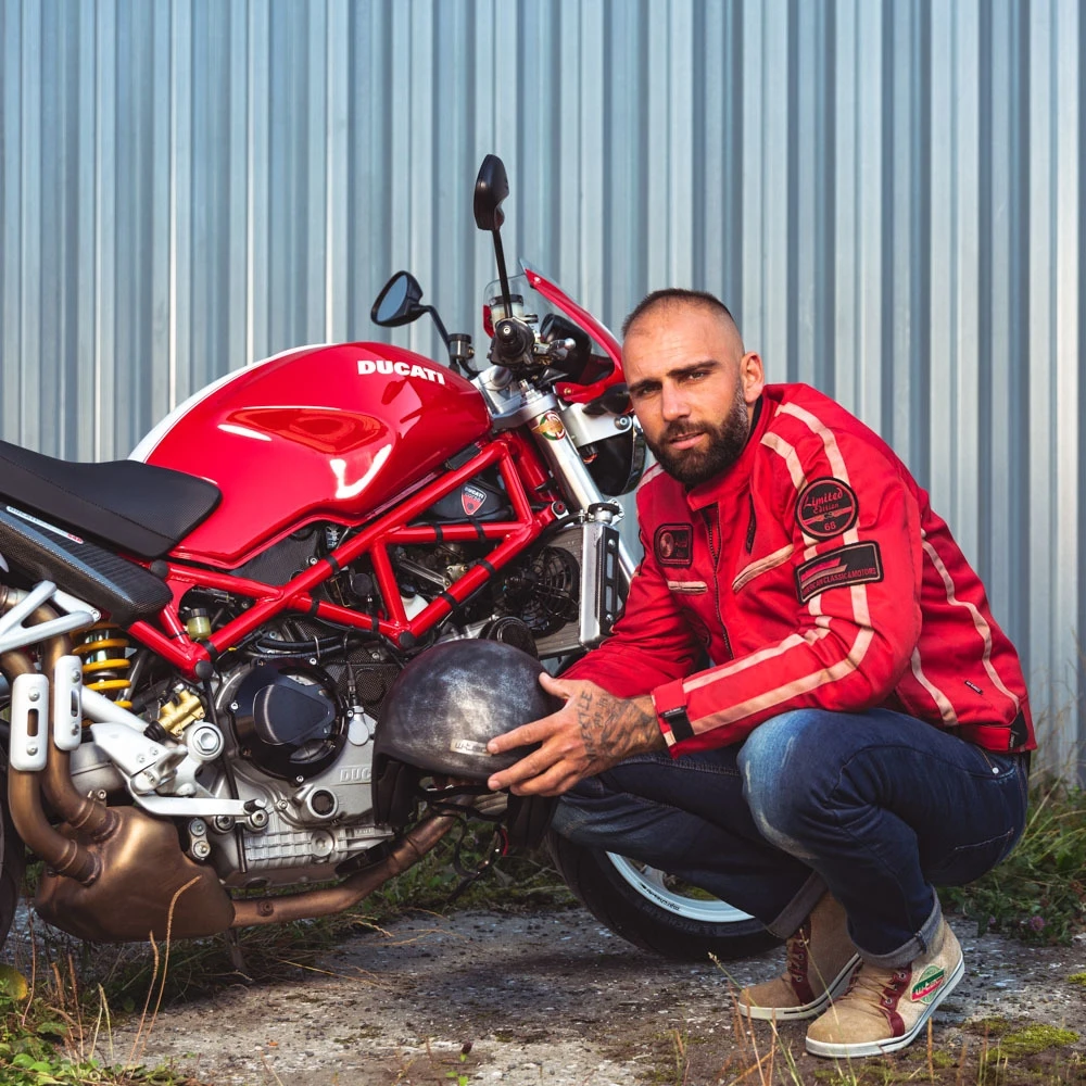 Vyriška tekstilinė striukė W-TEC Patriot Raudona