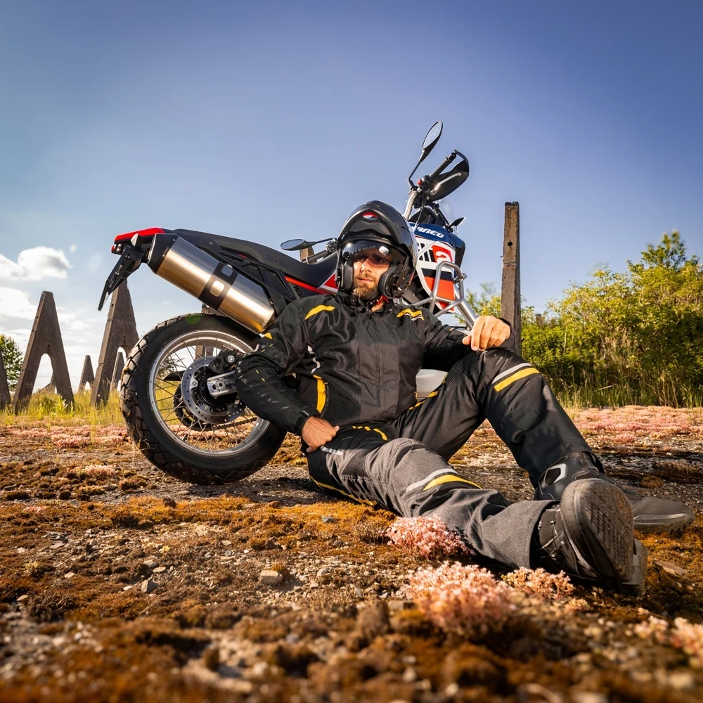 Vyriška vasarinė motociklininko striukė W-TEC Tosheck