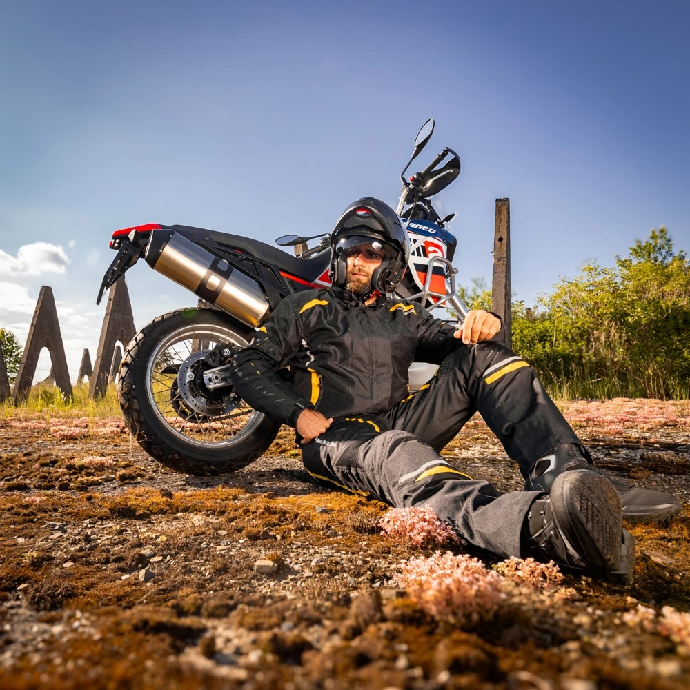 Vyriška vasarinė motociklininko striukė W-TEC Tosheck