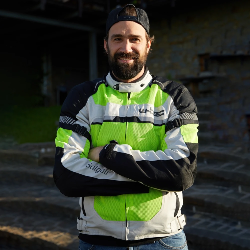 Vyriška vasarinė motociklininko striukė W-TEC Saigair