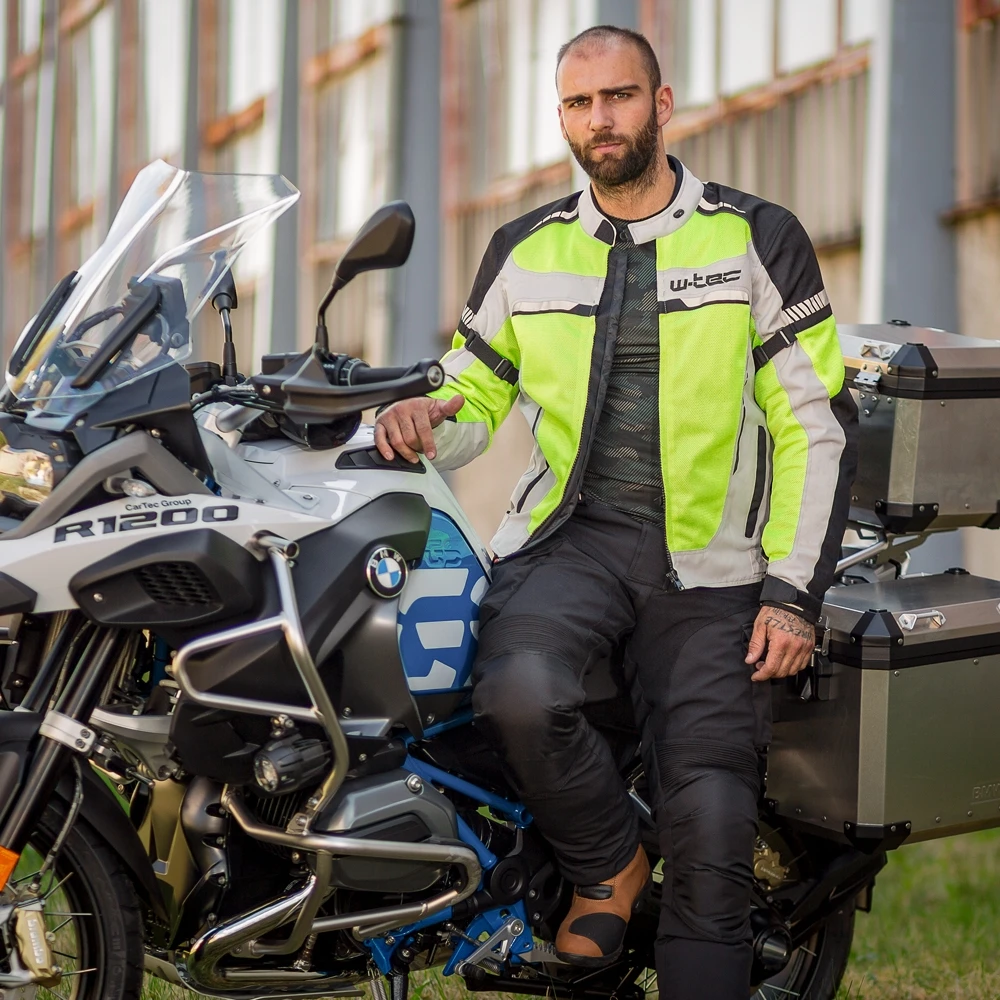 Vyriška vasarinė motociklininko striukė W-TEC Saigair