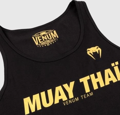Vyriški berankoviai marškinėliai Venum Muay Thai VT - Juodas/Gold