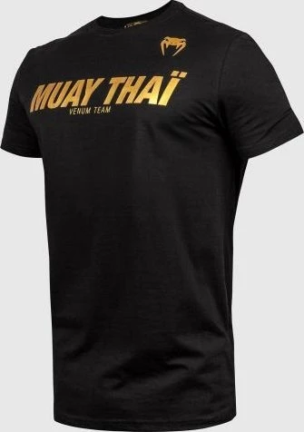 Marškinėliai Venum Muay Thai VT - juoda/auksinė