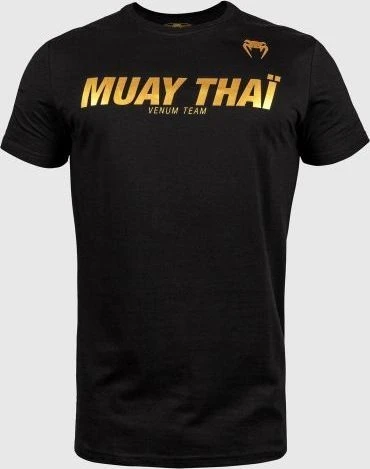 Marškinėliai Venum Muay Thai VT - juoda/auksinė