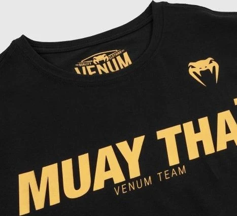 Marškinėliai Venum Muay Thai VT - juoda/auksinė