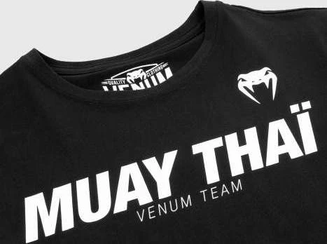 Marškinėliai Venum Muay Thai VT, juodi/balti
