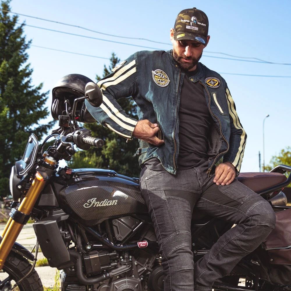 Vyriški moto džinsai W-TEC Alfred CE