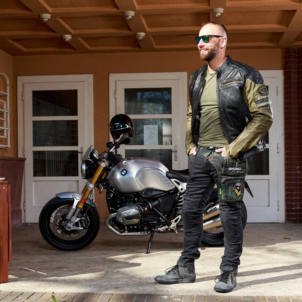 Vyriški motociklininkų džinsai W-TEC Leonard