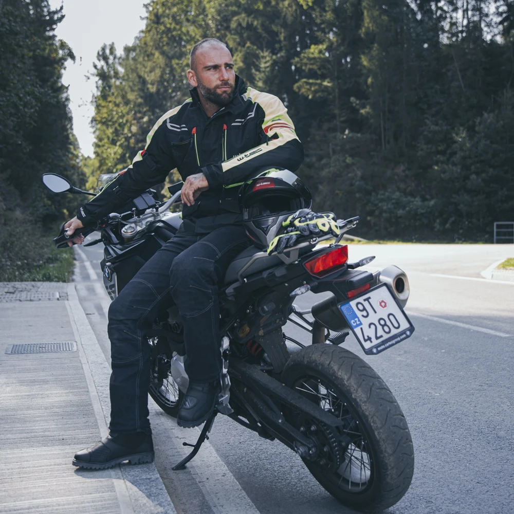 Vyriški moto džinsai W-TEC Pawted Dark