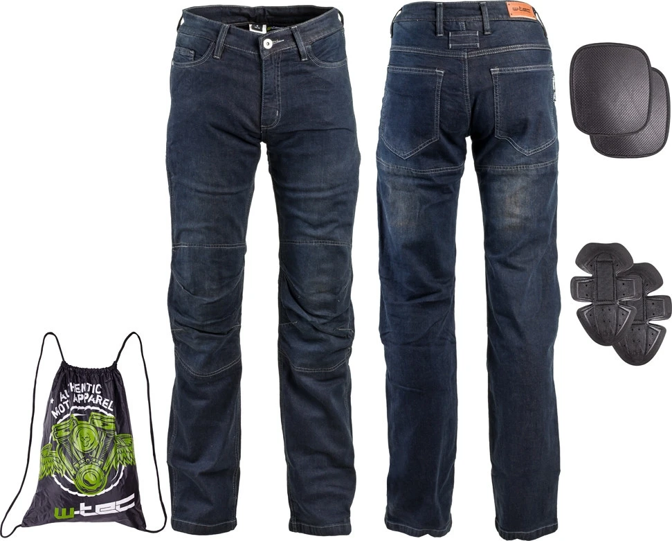 Vyriški moto džinsai W-TEC Pawted Dark