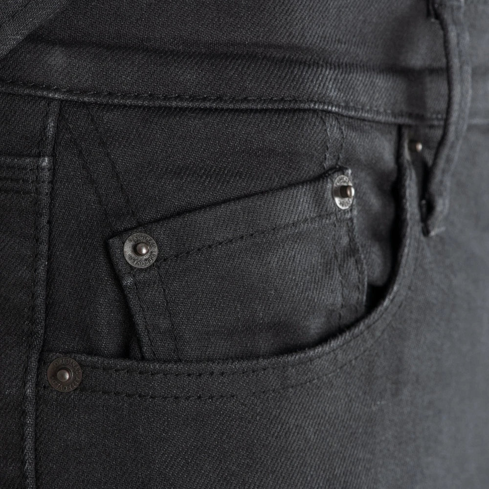 Vyriški motociklininko džinsai Oxford Original Approved CE Regular Fit juodi