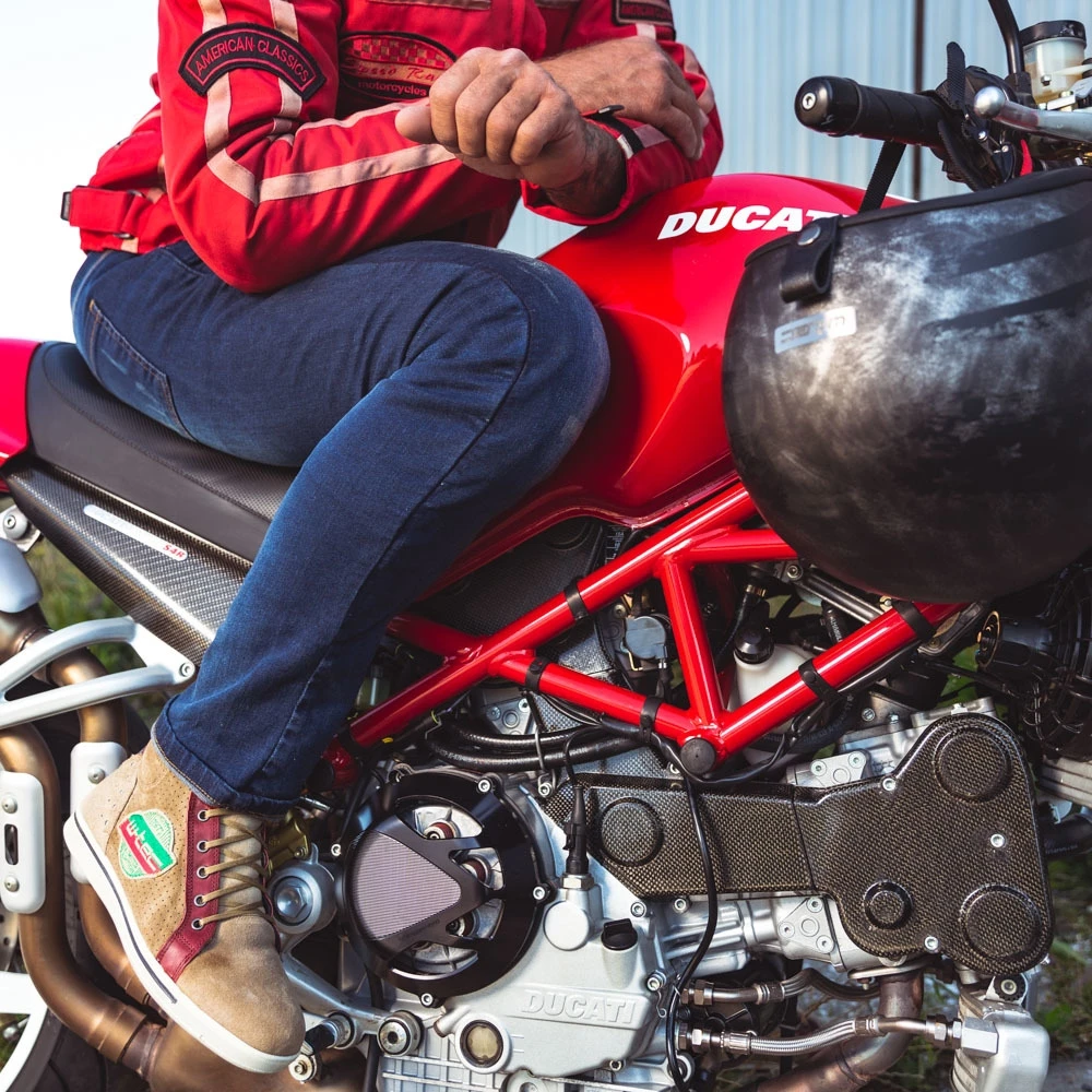 Vyriški motociklininkų džinsai W-TEC Feeldy