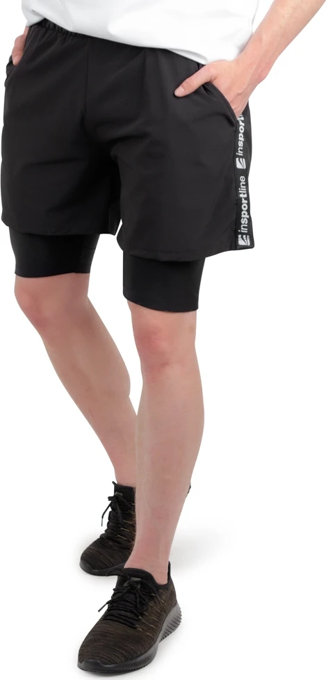 Vyriški šortai inSPORTline 2-in-1 Closefit Short