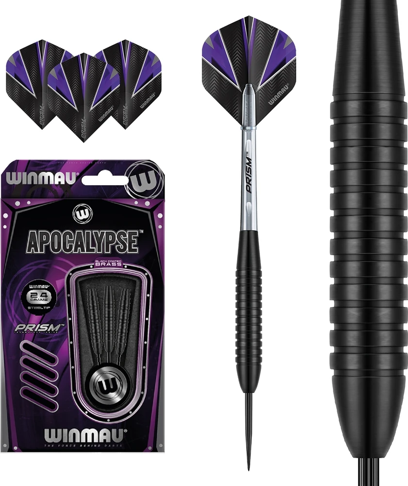 Smiginio strėlytės Winmau Apocalypse, žalvarinės, plieniniais smaigaliais