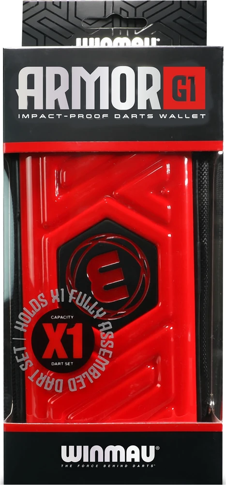 Winmau Armor G1 smiginio dėklas, raudonas