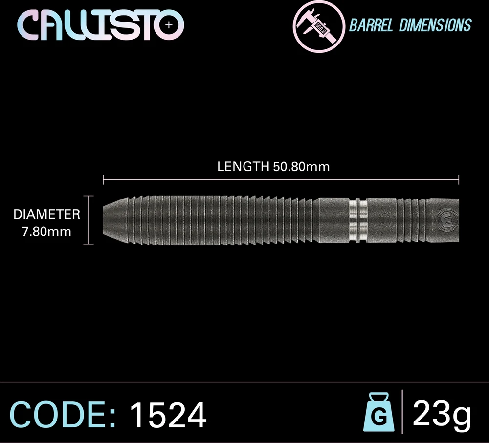 Strėlytės Winmau Callisto 2 90%, 23 gramų