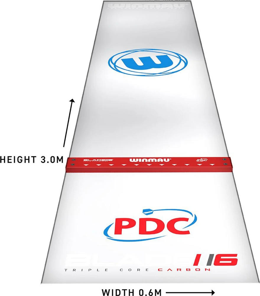 Kilimėlis smiginiui Winmau Clearzone PVC su borteliu