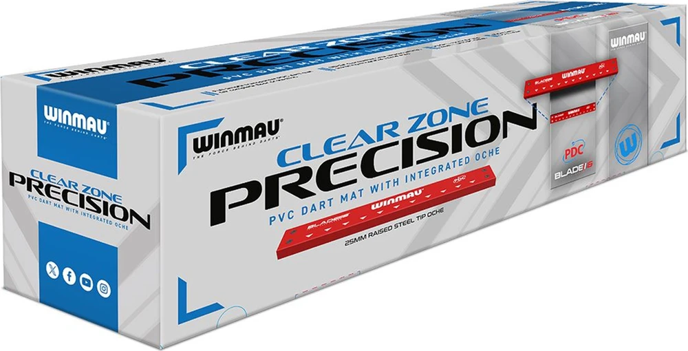 Kilimėlis smiginiui Winmau Clearzone PVC su borteliu