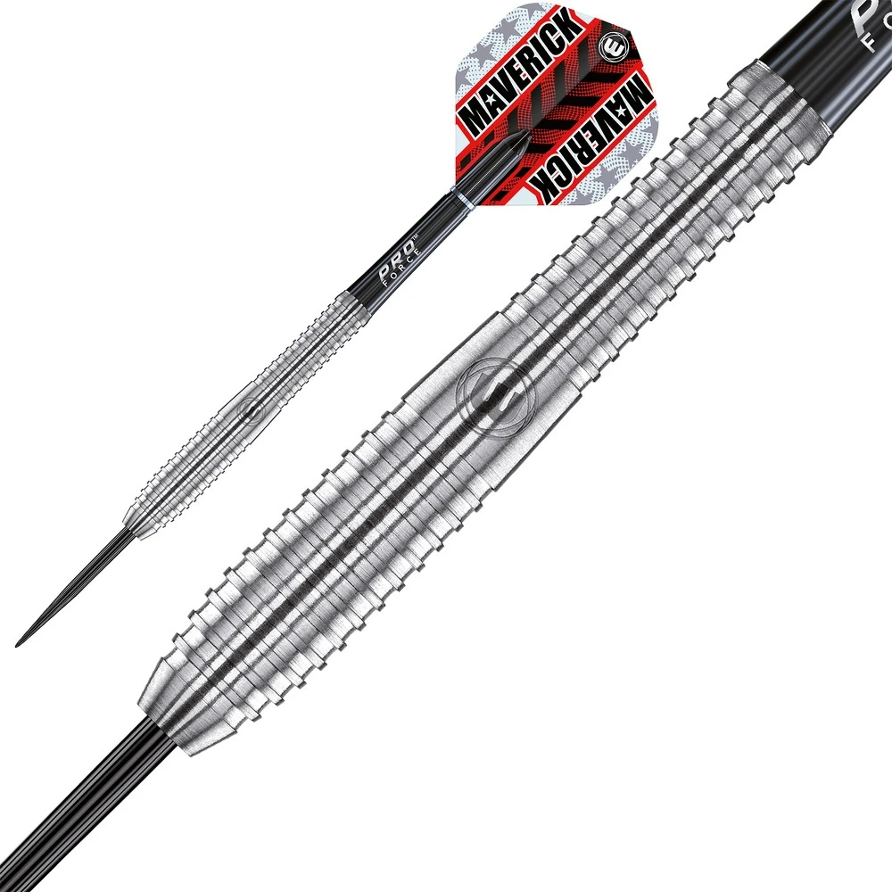 Winmau Maverick smiginio strėlytės, 80% volframo, plieniniai antgaliai