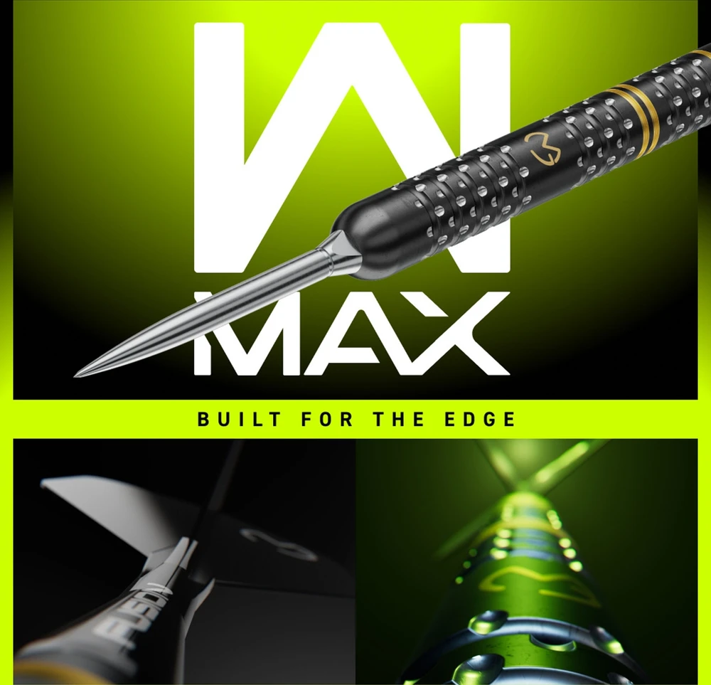Winmau MvG W-Max 90% Switch Point Steel Tip Darts 23G