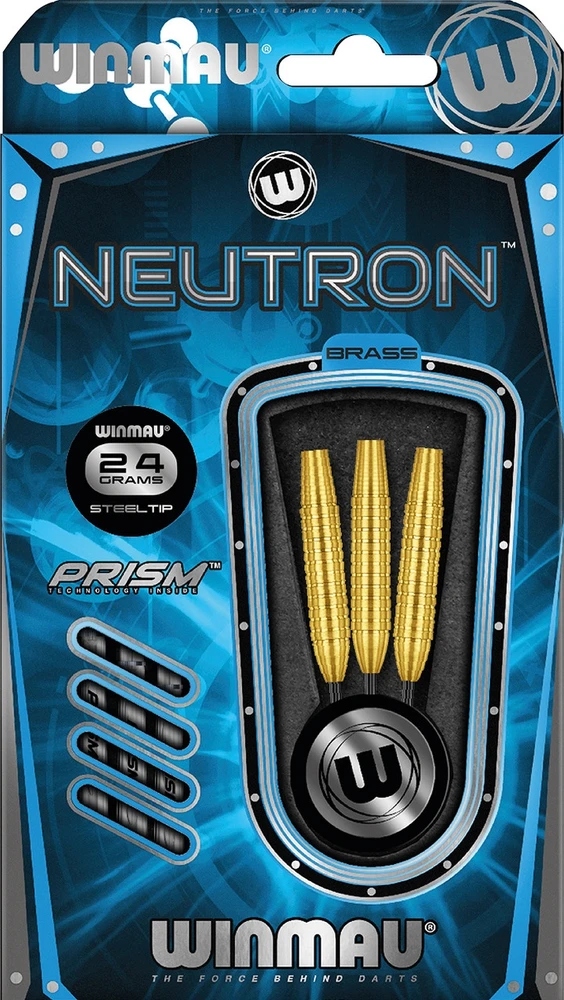 Winmau Neutron plieninių smaigalių žalvarinės smiginio strėlytės, 24 g