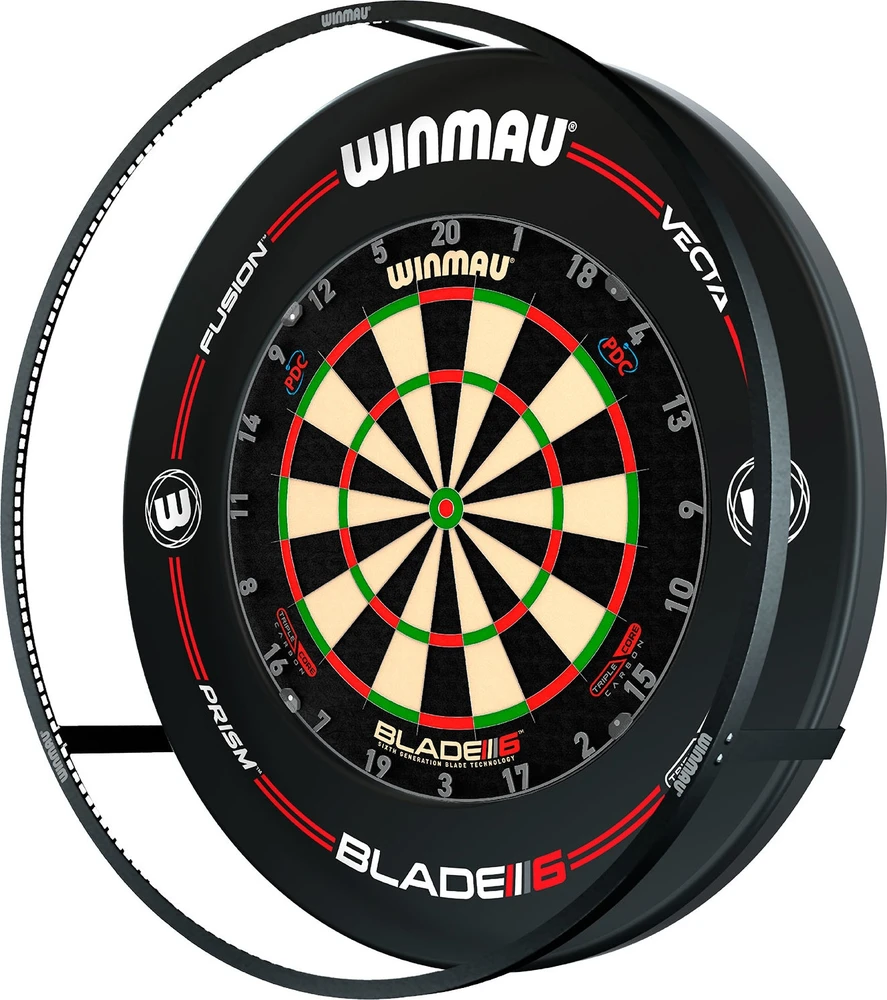 Winmau Plasma Ice Light Pro-Line apšvietimo rinkinys taikinio kraštams, juodas