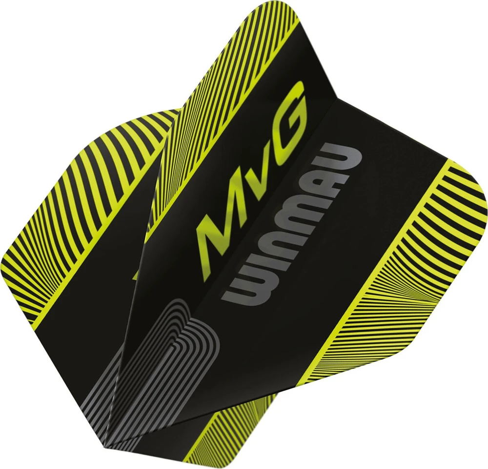 Winmau Prism Delta MvG dart sparnelės mėlynos/žalios dryžuotos