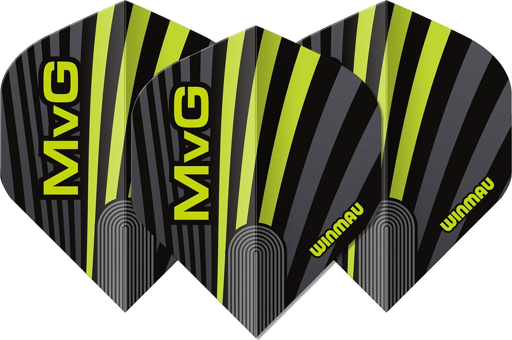 Winmau Prism Delta MvG strėlių sparnelių rinkinys, pilka/žalia