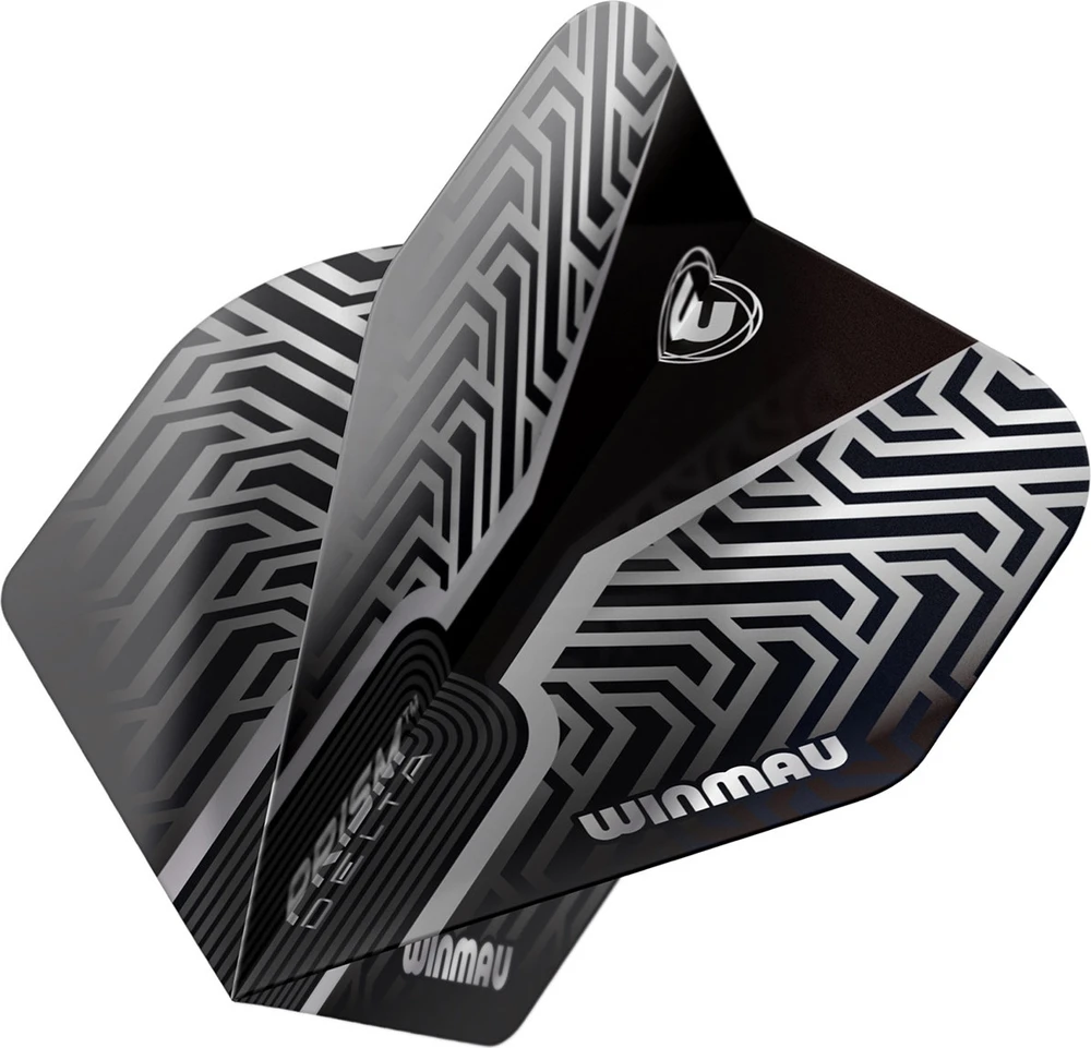 Winmau Prism Delta Premium Standard strėlių sparneliai, sidabriniai