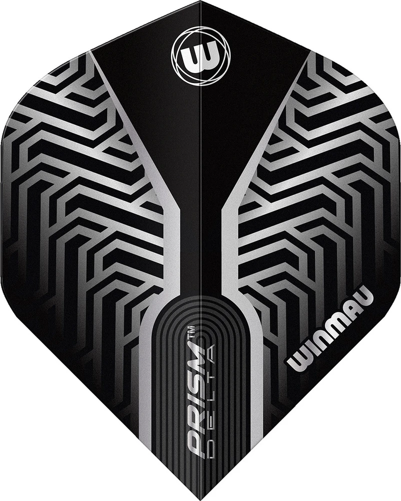Winmau Prism Delta Premium Standard strėlių sparneliai, sidabriniai